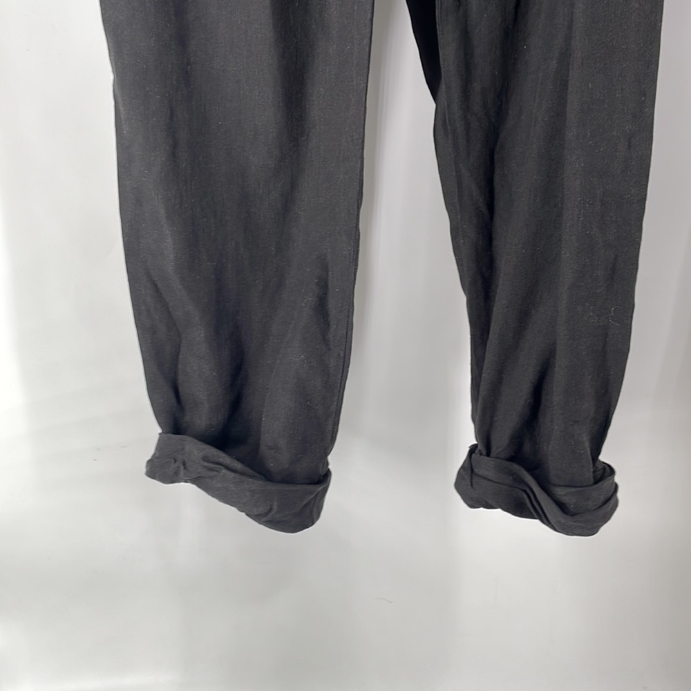 ARITZIA Wilfred Marais Rolled Cuff Pants linen blend black business casual sz 0 - Picture 6 of 10